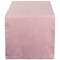 Contemporary Home Living Solid Chambray Cotton Table Runner - 108" - Crepe Pink